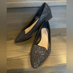 Carvela by Kurt Geiger Metallic Black Block Heel Size 40